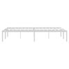 vidaXL Metal Bed Frame without Mattress White 135x190cm