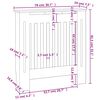 vidaXL MDF Radiator Cover Grey 78 cm