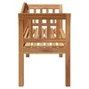 vidaXL Garden Bench Brown 120 x 53.5 x 85 cm Solid teak wood