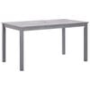vidaXL 5 Piece Outdoor Dining Set Grey Solid Acacia Wood