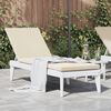 vidaXL Sun Lounger with Cushion White 186x60x29 cm PP