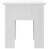 vidaXL Coffee Table High Gloss White 40x40x42 cm Engineered Wood