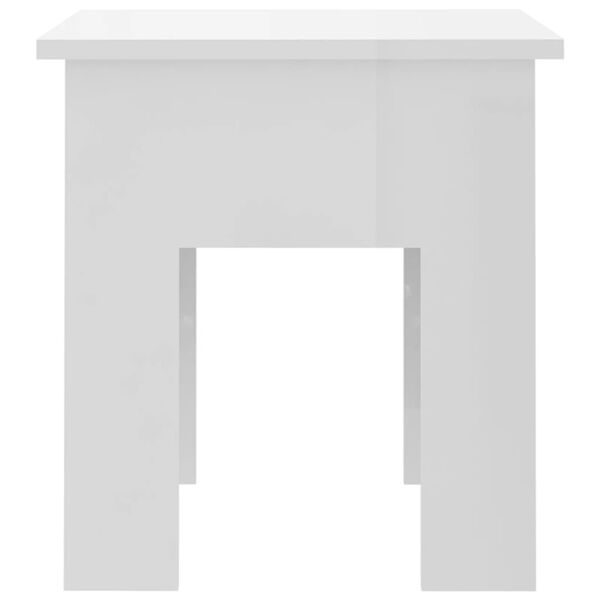 vidaXL Coffee Table High Gloss White 40x40x42 cm Engineered Wood