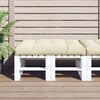 vidaXL Pallet Cushion Cream 120x80x12 cm Fabric