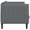 vidaXL Sofa 3-Seater Dark Grey Fabric