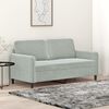 vidaXL 2-Seater Sofa Light Grey 140 cm Velvet