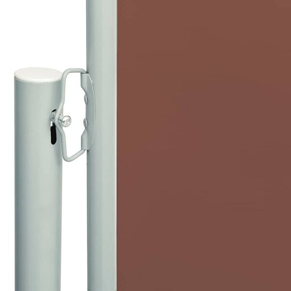 vidaXL Patio Retractable Side Awning 117x600 cm Brown