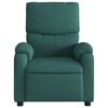 vidaXL Electric Massage Recliner Chair Dark Green Fabric