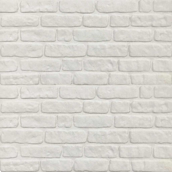 vidaXL 3D Wall Panels with White Brick Design 10 pcs EPS