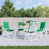 vidaXL Highback Chair Cushions 4 pcs Green Oxford Fabric