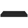 vidaXL Floating Wall Shelves 4 pcs Black 50x23x3.8 cm MDF