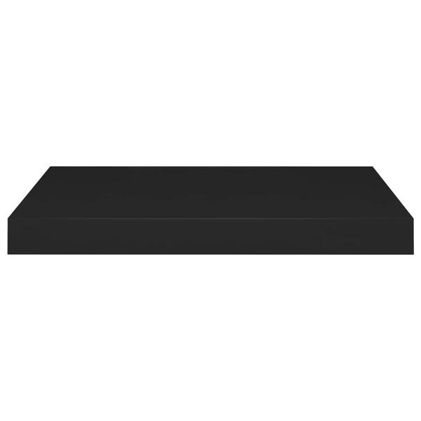 vidaXL Floating Wall Shelves 4 pcs Black 50x23x3.8 cm MDF