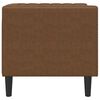 vidaXL Chesterfield Sofa Chair Brown Faux Suede Leather