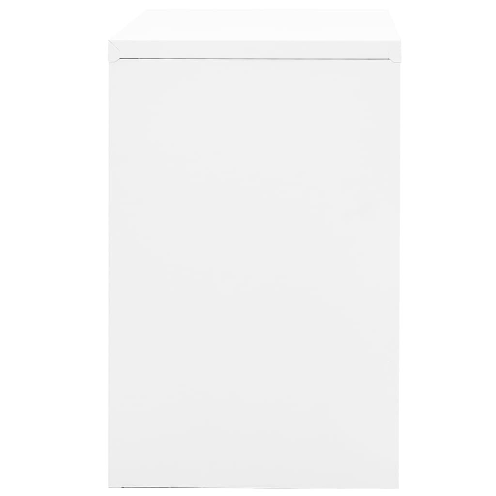 vidaXL Filing Cabinet White 90x46x72.5 cm Steel
