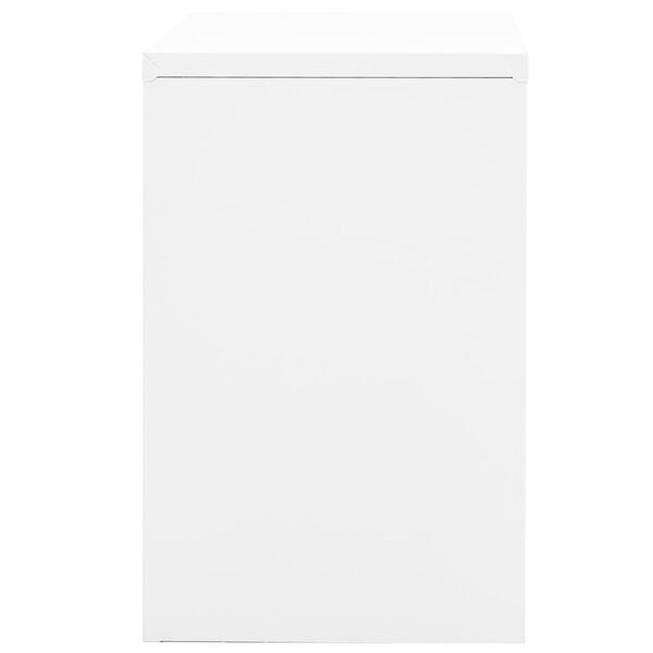 vidaXL Filing Cabinet White 90x46x72.5 cm Steel