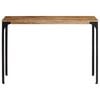vidaXL Console Table Brown 110x35x76 cm Solid Wood Mango and Iron