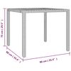 vidaXL 7 Piece Garden Bistro Set with Cushions Grey Poly Rattan