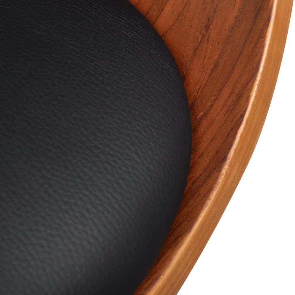 Modern Artificial Leather Wood Dining Chair