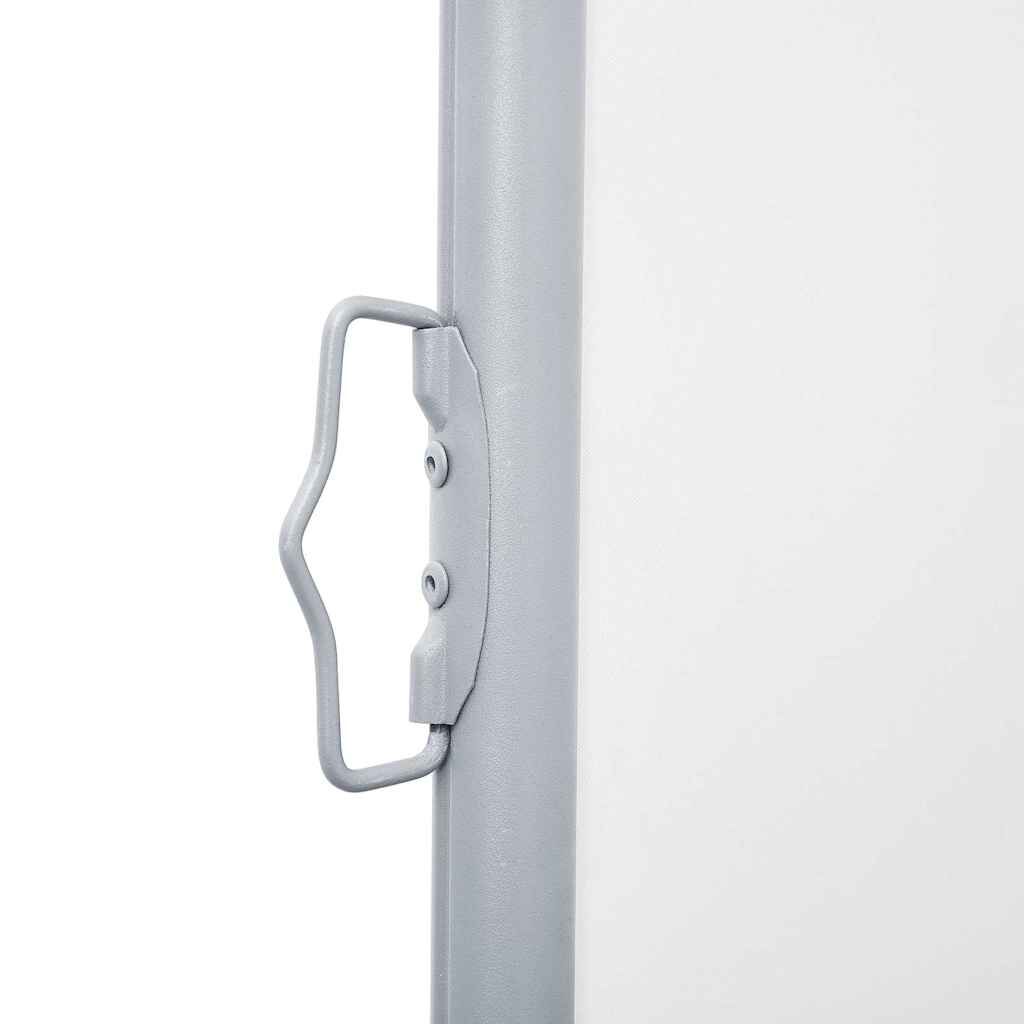 vidaXL Retractable Side Awning Cream 100x1000 cm