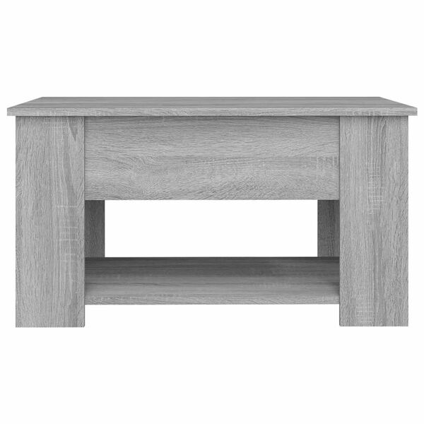 vidaXL Coffee Table Grey Sonoma 79x49x41 cm Engineered Wood