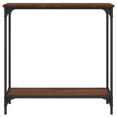 vidaXL Console Table Brown Oak 75x30.5x75 cm Engineered Wood