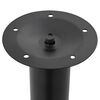 2 Telescopic Table Legs Black 710 mm-1100 mm