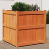vidaXL Garden Planter Wax Brown 70x70x70 cm Solid Wood Pine