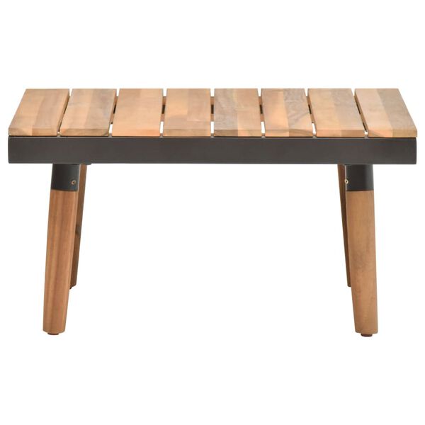 vidaXL 4 Piece Garden Lounge Set with Cushions Solid Acacia Wood