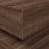 vidaXL Coffee Table with LED Lights Brown Oak 90x50x40 cm