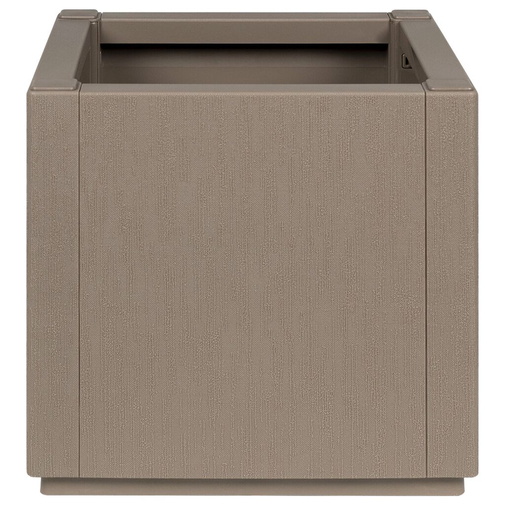 vidaXL Garden Planter Dove grey PP (polypropylene) 36 x 36 x 35 cm