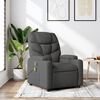 vidaXL Massage Recliner Chair Dark Grey Fabric