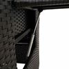 vidaXL Reclining Garden Chair with Side Table Black Poly Rattan