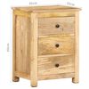 vidaXL Bedside Cabinet 45x35x60 cm Solid Mango Wood