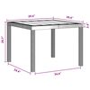 vidaXL Garden Dining Set 3 pcs Brown Polt rattan