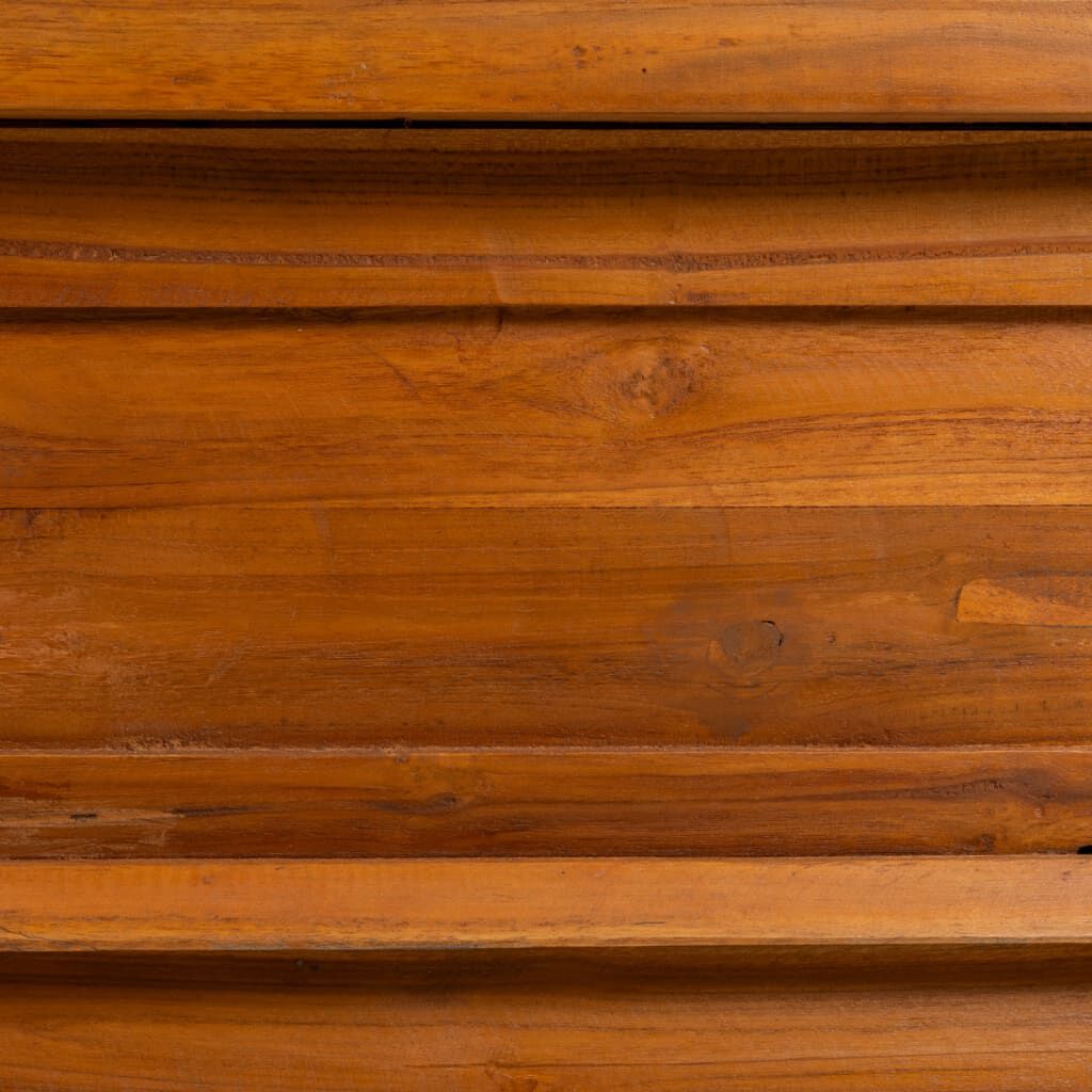 vidaXL TV Cabinet 110x35x40 cm Solid Teak Wood