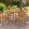 vidaXL Table Top 90x90x2.5 cm Octagonal Solid Wood Teak