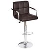 vidaXL Bar Stools 2 pcs Brown Faux Leather