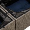 vidaXL Garden Sofa with Cushion 184 x 62 x 69 cm Poly Rattan
