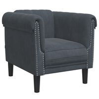 vidaXL Sofa Chair Dark Grey Velvet