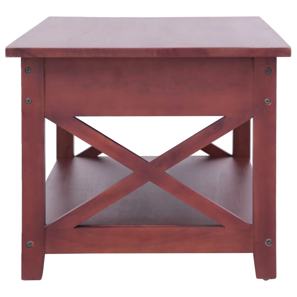 vidaXL Coffee Table Brown 100x55x46 cm Solid Mahogany Wood