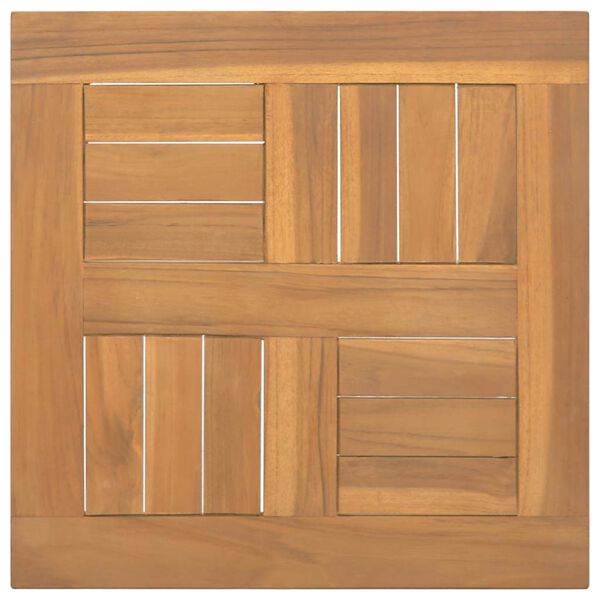 vidaXL Square Table Top 40x40x2.5 cm Solid Wood Teak