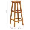 vidaXL 9 Piece Garden Bar Set Solid Wood Acacia