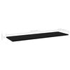 vidaXL Bookshelf Boards 4 pcs Black 100x30x1.5 cm Engineered Wood