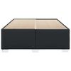 vidaXL Bed Frame without Mattress Black Queen Faux Leather