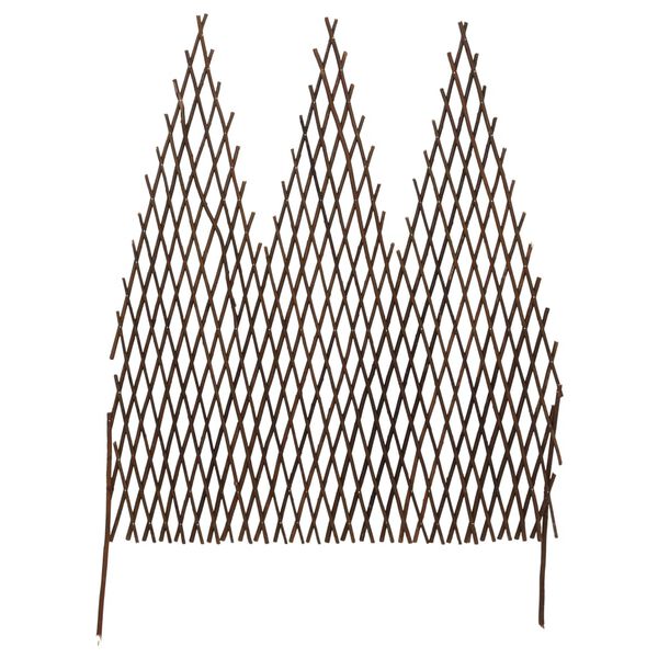 vidaXL Garden Trellis Fences 5 pcs 170x105 cm Willow