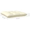 vidaXL 6 Piece Garden Lounge Set with Cream Cushions Pinewood