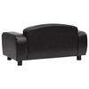 vidaXL Dog Sofa Black 80x50x40 cm Faux Leather