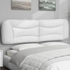 vidaXL Headboard Cushion "Hvar" White 183 cm King Faux Leather