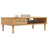 vidaXL Coffee Table SENJA Rattan Look Brown 100x55x33 cm Solid Wood