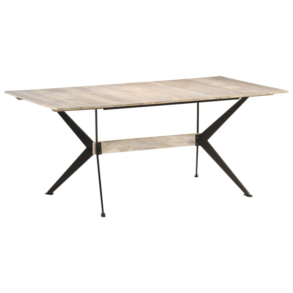 vidaXL Dining Table 180x90x76 cm Solid Mango Wood